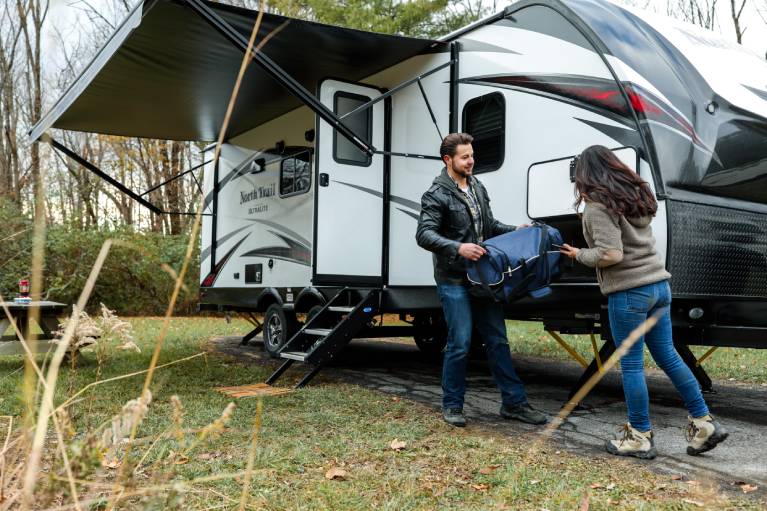 packing a caravan